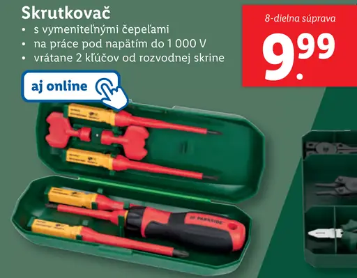 Parkside Skrutkovač