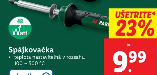 Parkside spájkovačka