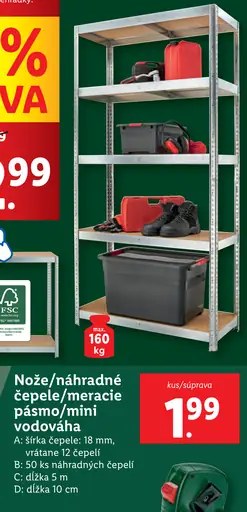 Nože/náhradné čepele/meracie pásmo/mini vodováha