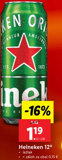 Heineken plechovka
