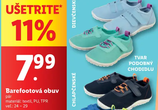 Nepoznaná značka Barefootová obuv