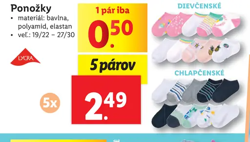 Nepoznaná značka Ponožky