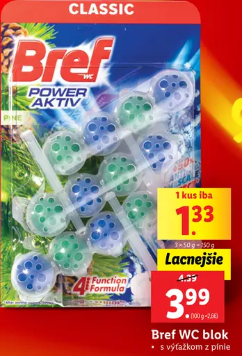 Bref WC blok s výťažkom z pinie
