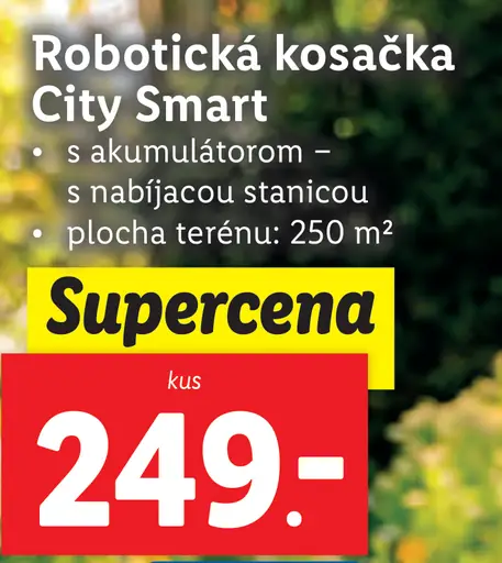 Parkside Robotická kosačka City Smart