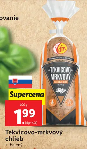 Vam Tekvicovo-mrkvový chlieb