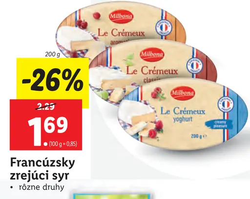 Le Crémeux zrejúci syr
