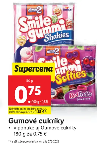 Gumové cukríky