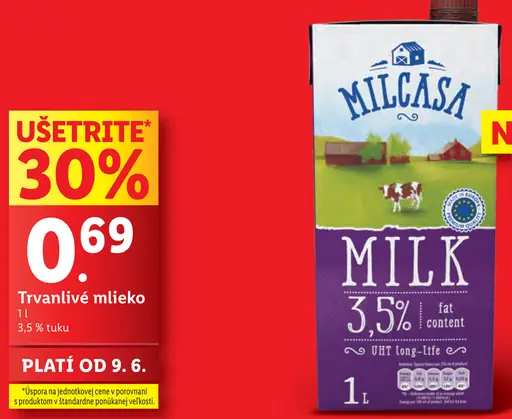 Milcasa Trvanlivé mlieko