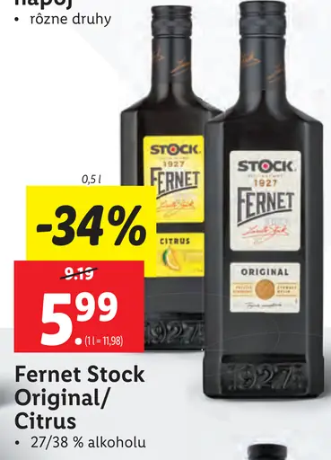 Fernet Stock Original, Citrus