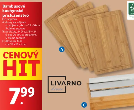 Livarno Bambusové kuchynské pomôcky