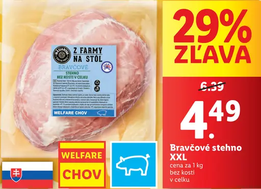 Bravčové stehno XXL