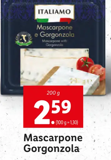 Italiamo Mascarpone Gorgonzola syr