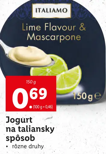 Italiamo Jogurt na taliansky spôsob