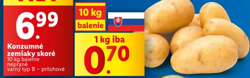 Konzumné zemiaky skoré