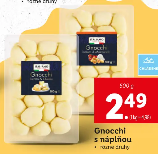 Italiamo Gnocchi s náplňou