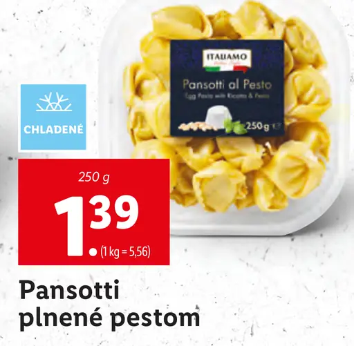 Italiamo Pansotti plnené pestom