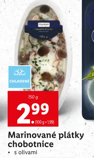 Italiamo Marinované plátky chobotnice s olivami