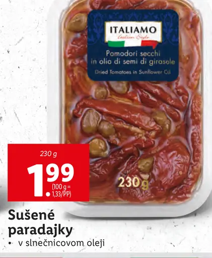 Italiamo Sušené paradajky