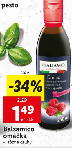 Italiamo Balsamico omáčka