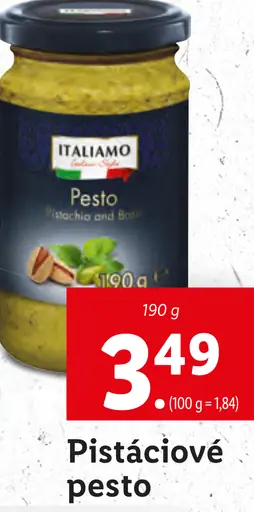 Italiamo Pistáciové pesto