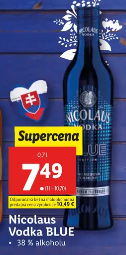 Nicolaus Vodka BLUE
