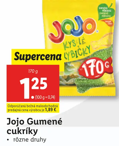 Jojo Gumené cukríky