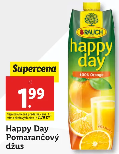 Happy Day pomarančový džús