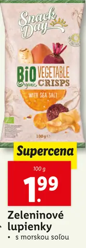 Snack Day Bio Zeleninové lupienky