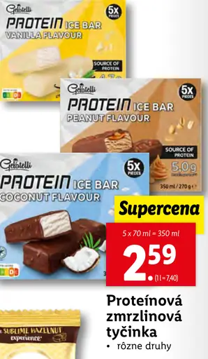 Gelatelli Proteínová zmrzlinová tyčinka