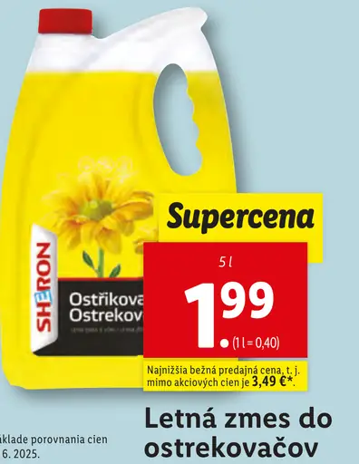 Sheron letná zmes do ostrekovačov