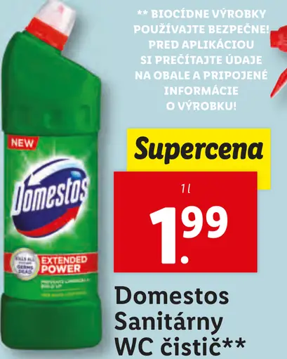 Domestos WC čistič