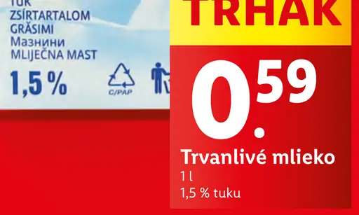 Trvanlivé mlieko
