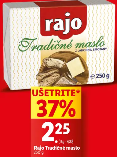 Rajo Tradičné Maslo