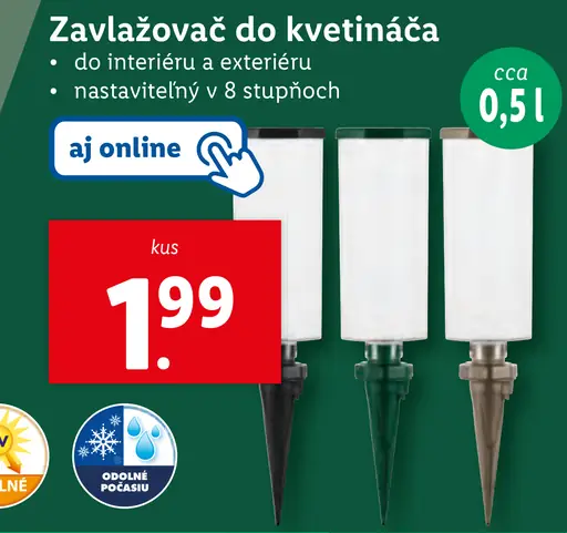 Zavlažovač do kvetináča