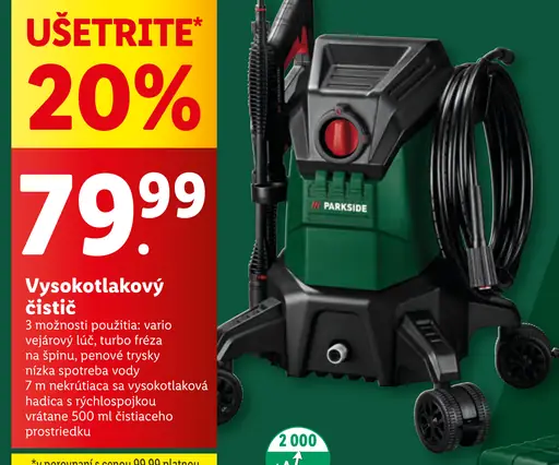 Parkside Vysokotlakový čistič