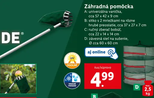 Záhradná pomôcka vanička