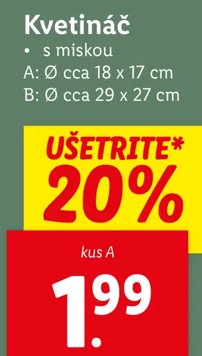 Kvetináč s miskou