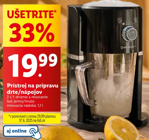 SilverCrest Prístroj na prípravu drte/nápojov