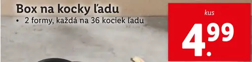 Box na kocky ľadu
