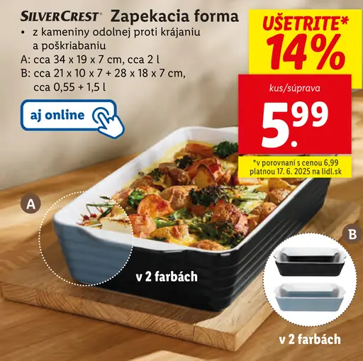SilverCrest Zapekacia forma