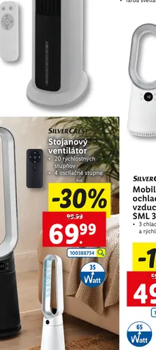 SilverCrest Stolový ventilátor