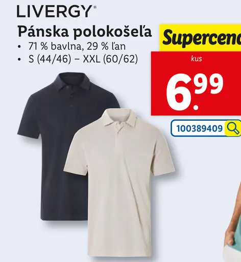 Livergy Pánska polokošeľa