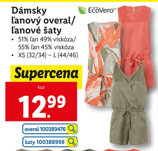 Esmara Dámsky ľanový overal