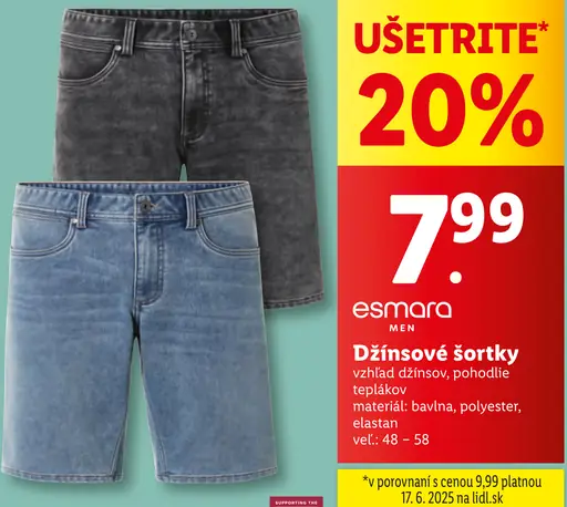 Esmara Džínové šortky