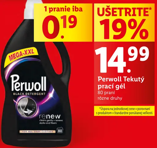 Perwoll tekutý prací gél