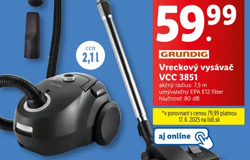 Grundig Vreckový vysávač VCC 3851