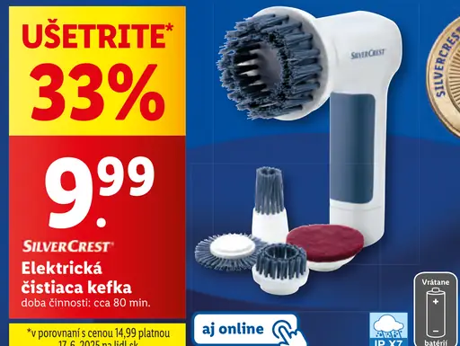 SilverCrest Elektrická čistiaca kefka