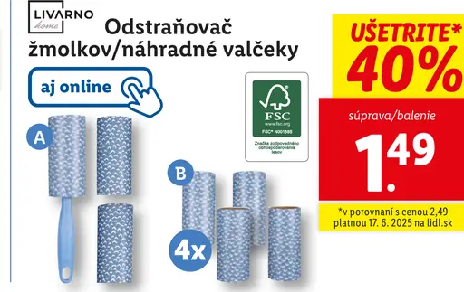 Livarno Odstraňovač žmolkov náhradné valčeky