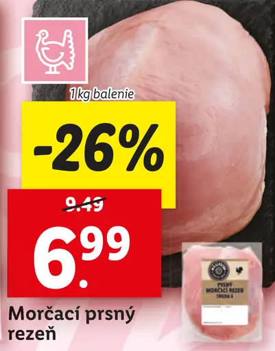 Morčací prsný rezeň