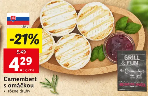 Camembert s omáčkou